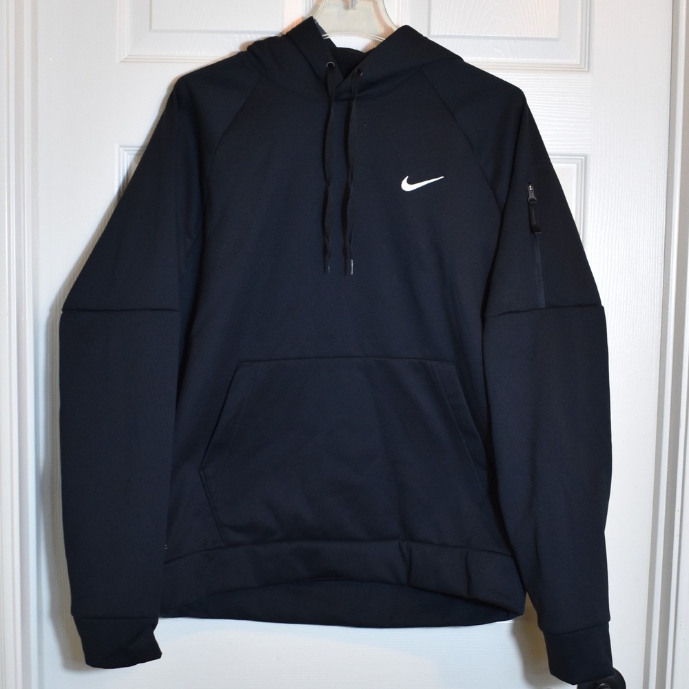 Nike Therma-FIT Pullover Fitness Hoodie Men's XXL Black White NWT DQ4834-010